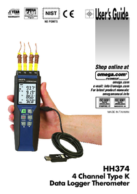 Thumbnail of document Manual - HH374 4-Channel Handheld Data Logger Thermometer